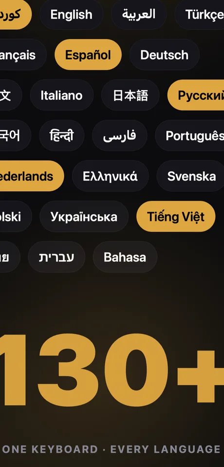 130+ languages